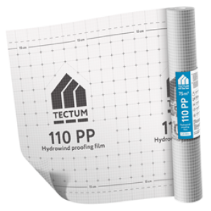 Пленка гидроизоляционная Tectum 110 PP, 75 м2